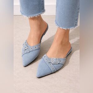 BRANDNEW Madden  Denim Blue Women's Mules